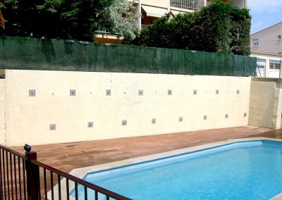 Reparatur der Stützmauer einer Villa, Marseillan – Frankreich