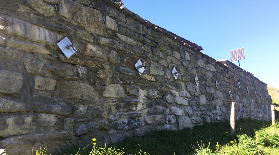 Stützmauer – Liddes, Schweiz
