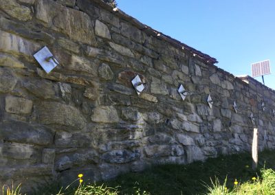 Stützmauer – Liddes, Schweiz