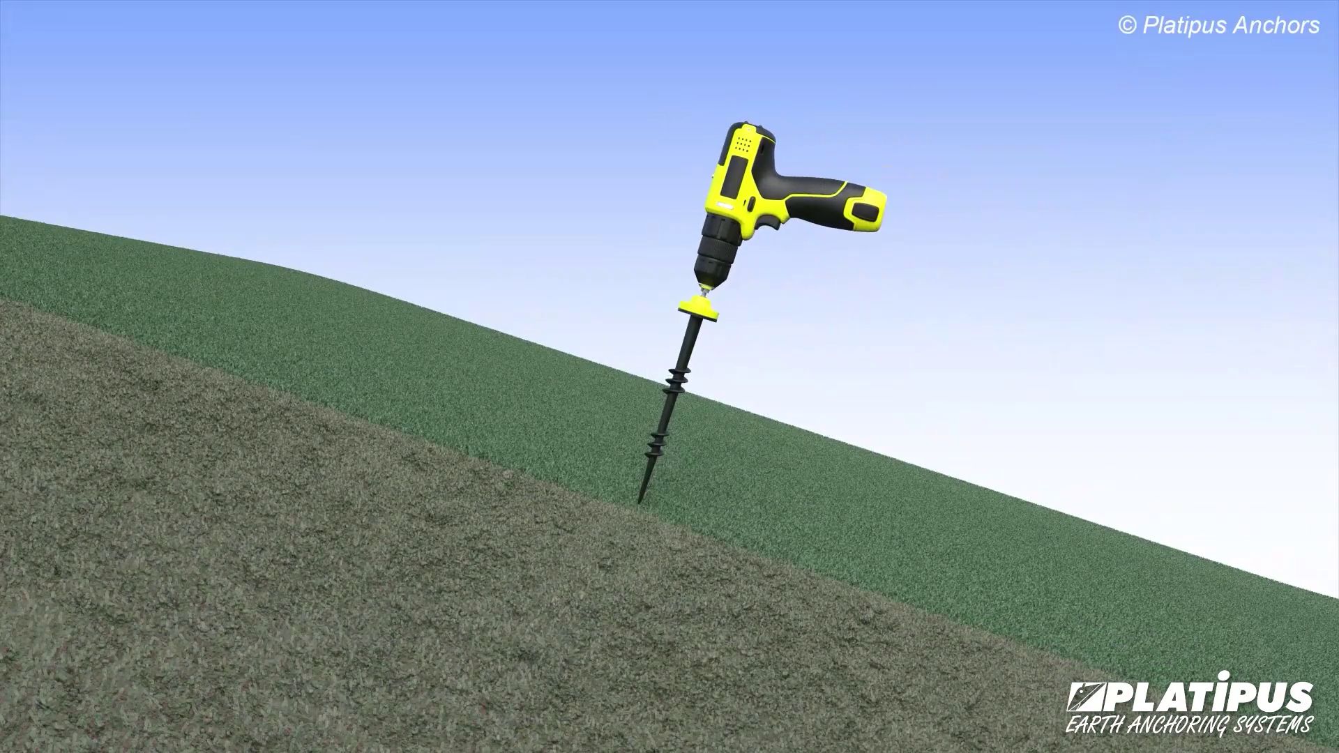 Illustration des PLATI-GRIP Spiralankers von Platipus